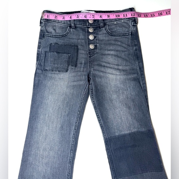 Abercrombie Kids High Rise Stylish Gray Flared Jeans Size- 9/10 - Picture 3 of 7
